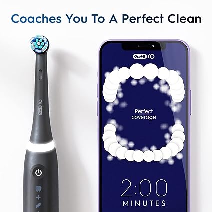 Oral-B Io Series 5 Electric Toothbrush With (1) Brush Head, Rechargeable Black - IO SERIES 5 - Khubchands