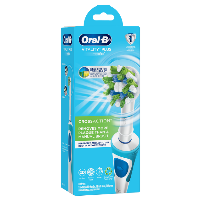 Oral-B Vitality CrossAction Electric Rechargeable Toothbrush - Khubchands