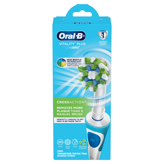 Oral-B Vitality CrossAction Electric Rechargeable Toothbrush - Khubchands