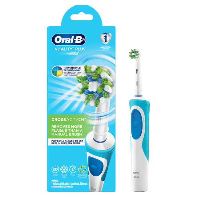 Oral-B Vitality CrossAction Electric Rechargeable Toothbrush - Khubchands