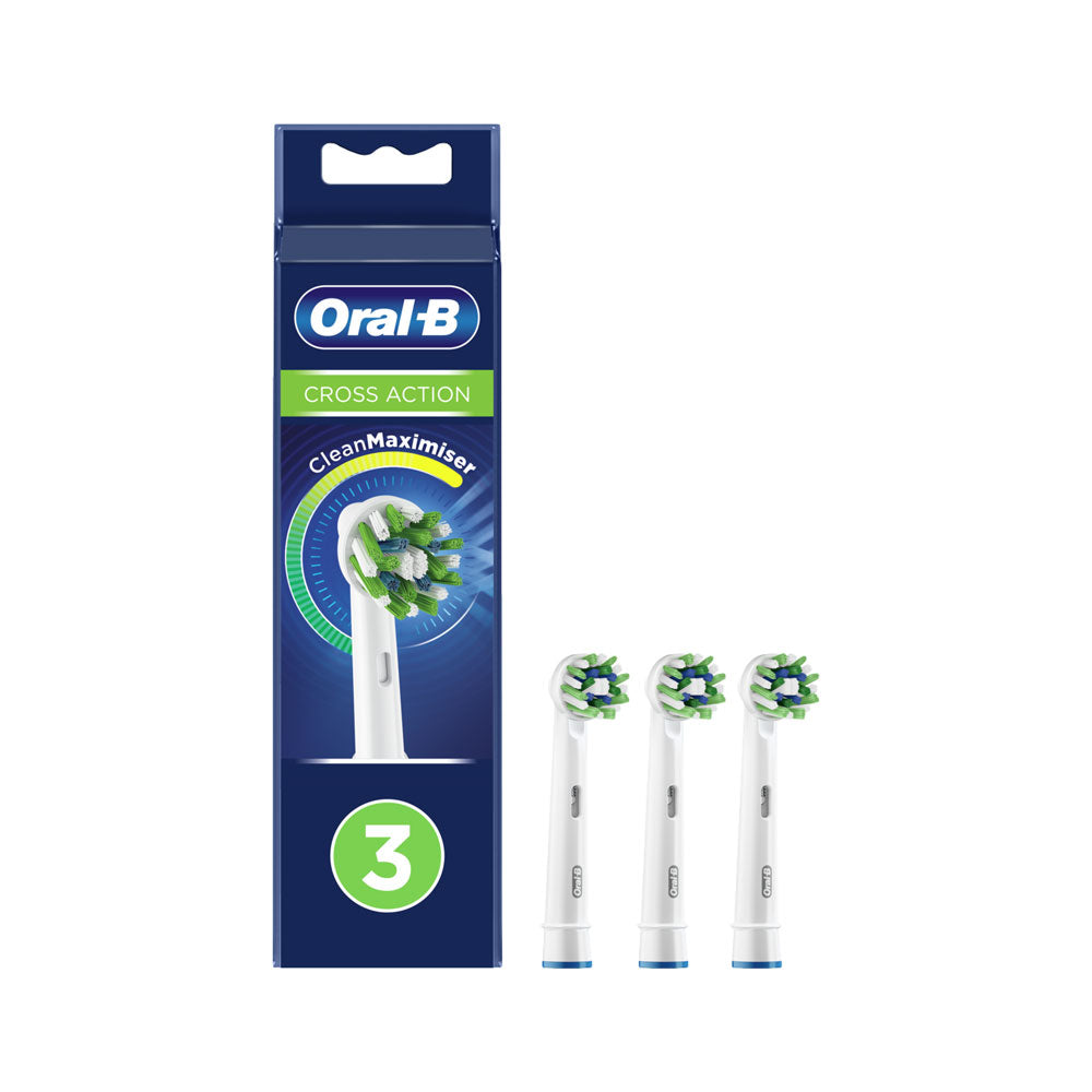 Oral-B Refill Electric Toothbrush Cross Action EB50RB3 Replacement Heads - Khubchands